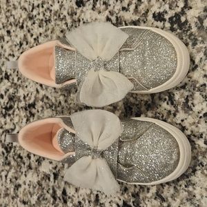 H&M glitter sneaker with tulle bow